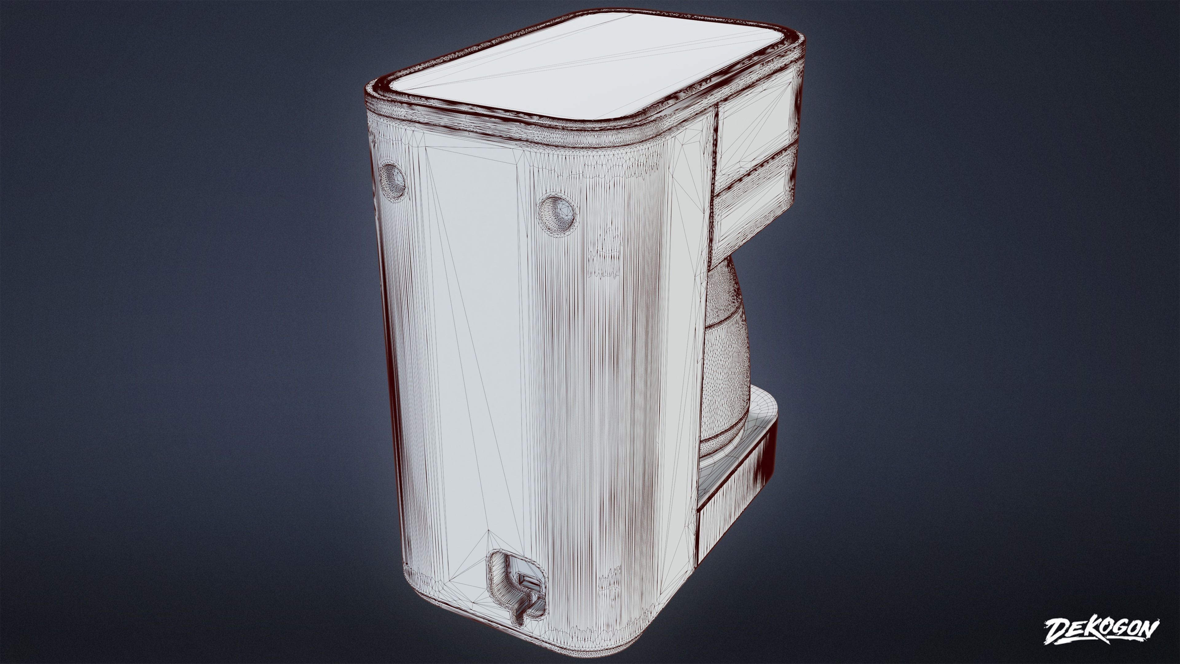 SUBURBS - Coffee Maker 01 - LOW POLY AND NANITE Low-poly 3D model_11