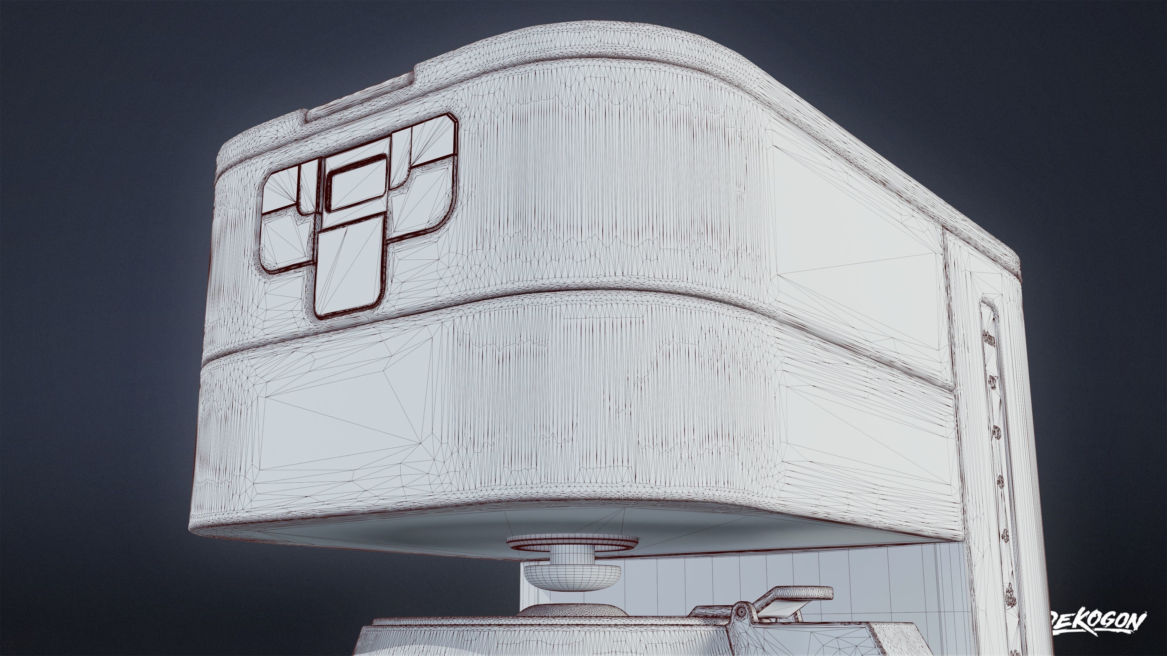 SUBURBS - Coffee Maker 01 - LOW POLY AND NANITE Low-poly 3D model_9