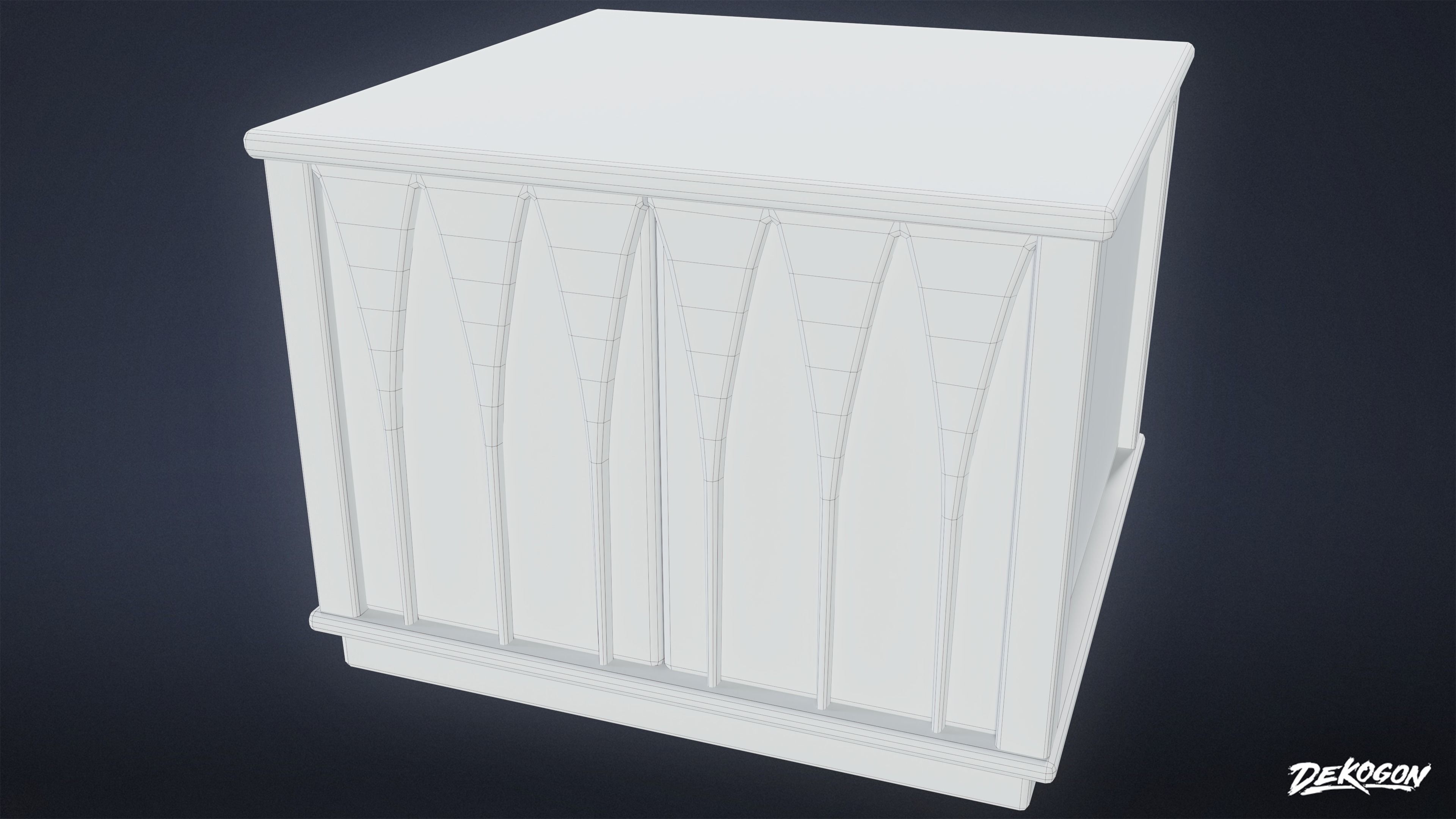 SUBURBS - Coffee Table 24 - LOW POLY AND NANITE Low-poly 3D model_20