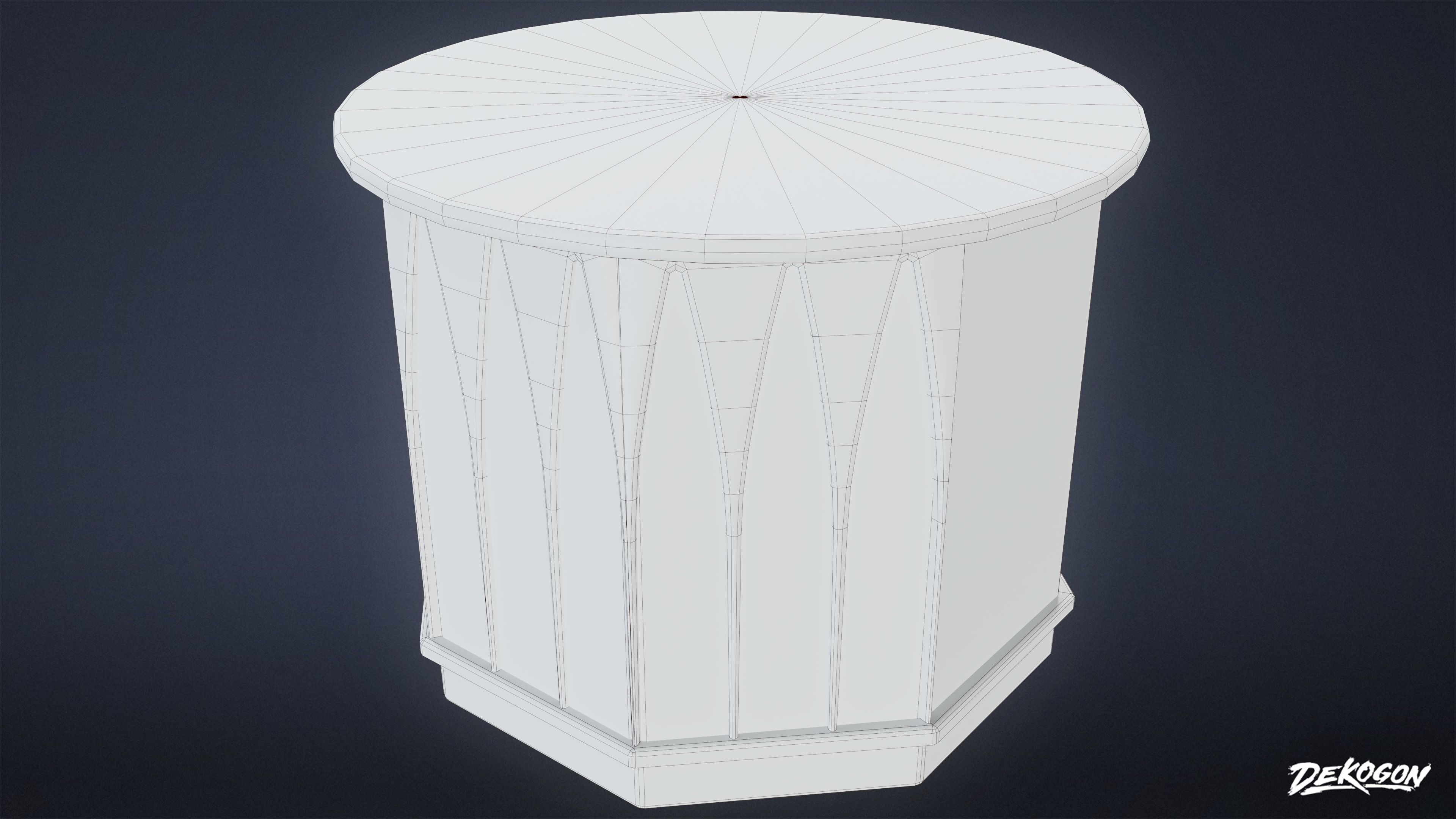 SUBURBS - Coffee Table 24 - LOW POLY AND NANITE Low-poly 3D model_19