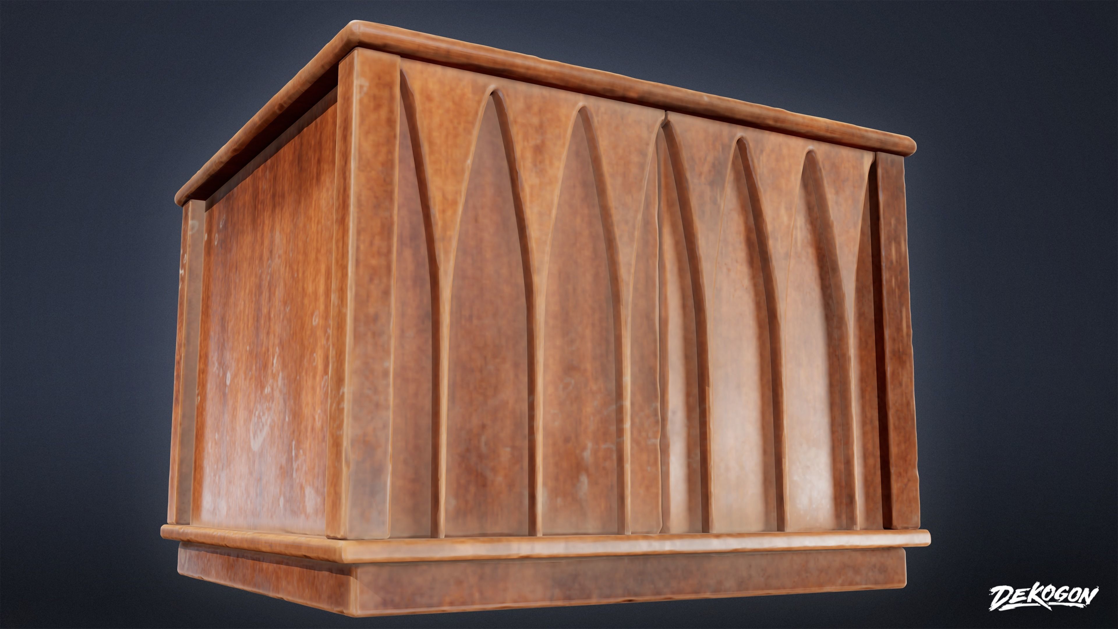 SUBURBS - Coffee Table 24 - LOW POLY AND NANITE Low-poly 3D model_12