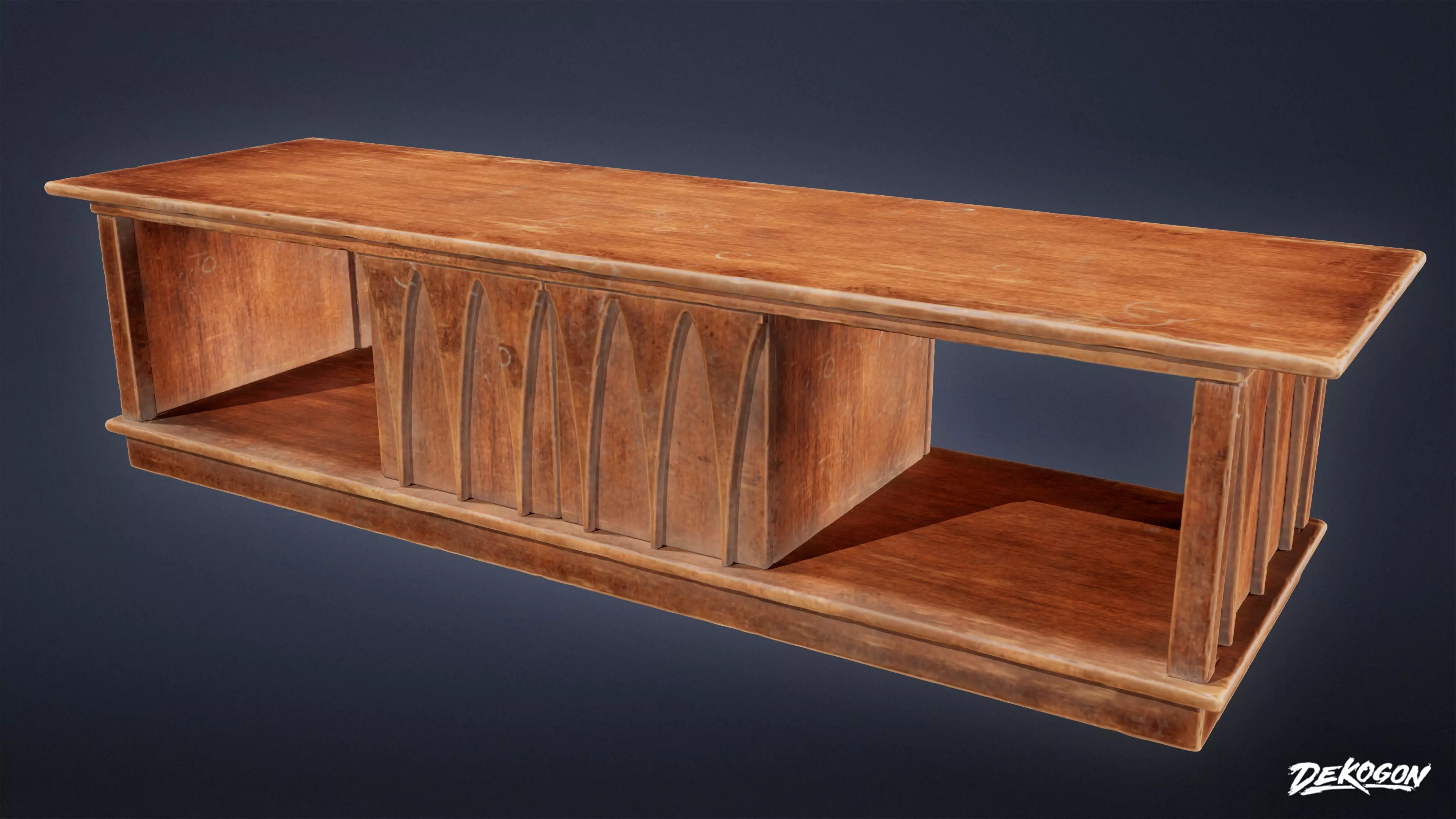 SUBURBS - Coffee Table 24 - LOW POLY AND NANITE Low-poly 3D model_0