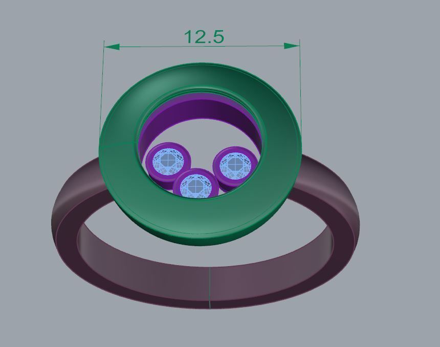 Chopard happy diamonds 3D print model_4