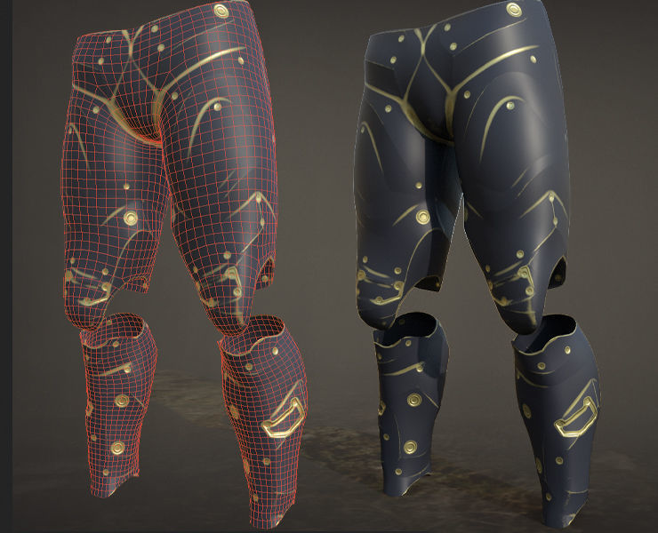 30 SCIFI LEGS with 4k Textures and UVS for ALL Softwares  Low-poly 3D model_30