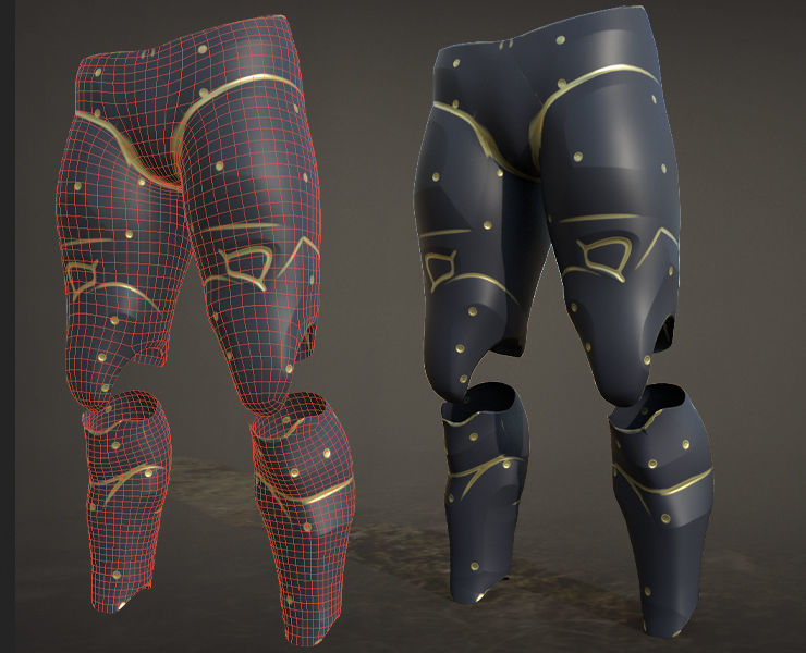30 SCIFI LEGS with 4k Textures and UVS for ALL Softwares  Low-poly 3D model_29