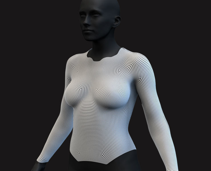 27 Female Scifi Suits KitBash with Uvs Plus ZTL LP HP Low-poly 3D model_16