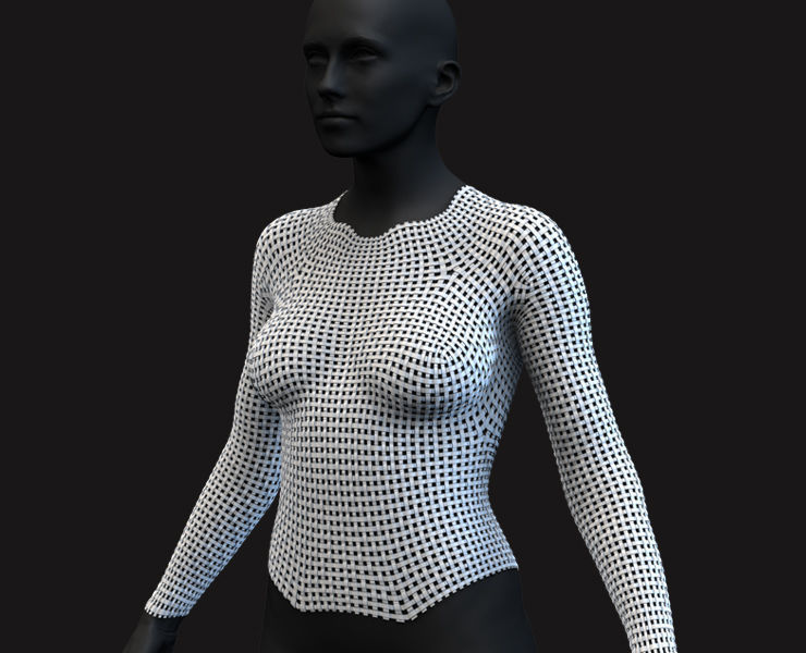 27 Female Scifi Suits KitBash with Uvs Plus ZTL LP HP Low-poly 3D model_24