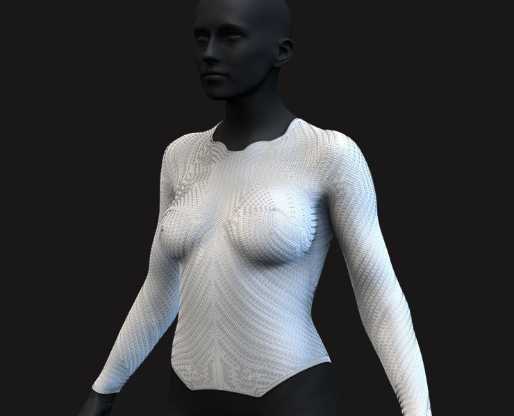 27 Female Scifi Suits KitBash with Uvs Plus ZTL LP HP Low-poly 3D model_21