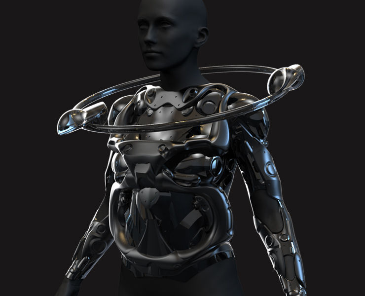 27 Female Scifi Suits KitBash with Uvs Plus ZTL LP HP Low-poly 3D model_18