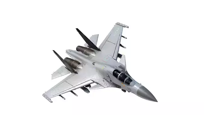 PLAN Shenyang J15D J-15D Shipborne fighter jets Low-poly 3D model PLAN Shenyang J15D J-15D Shipborne fighter jets Low-poly 3D model