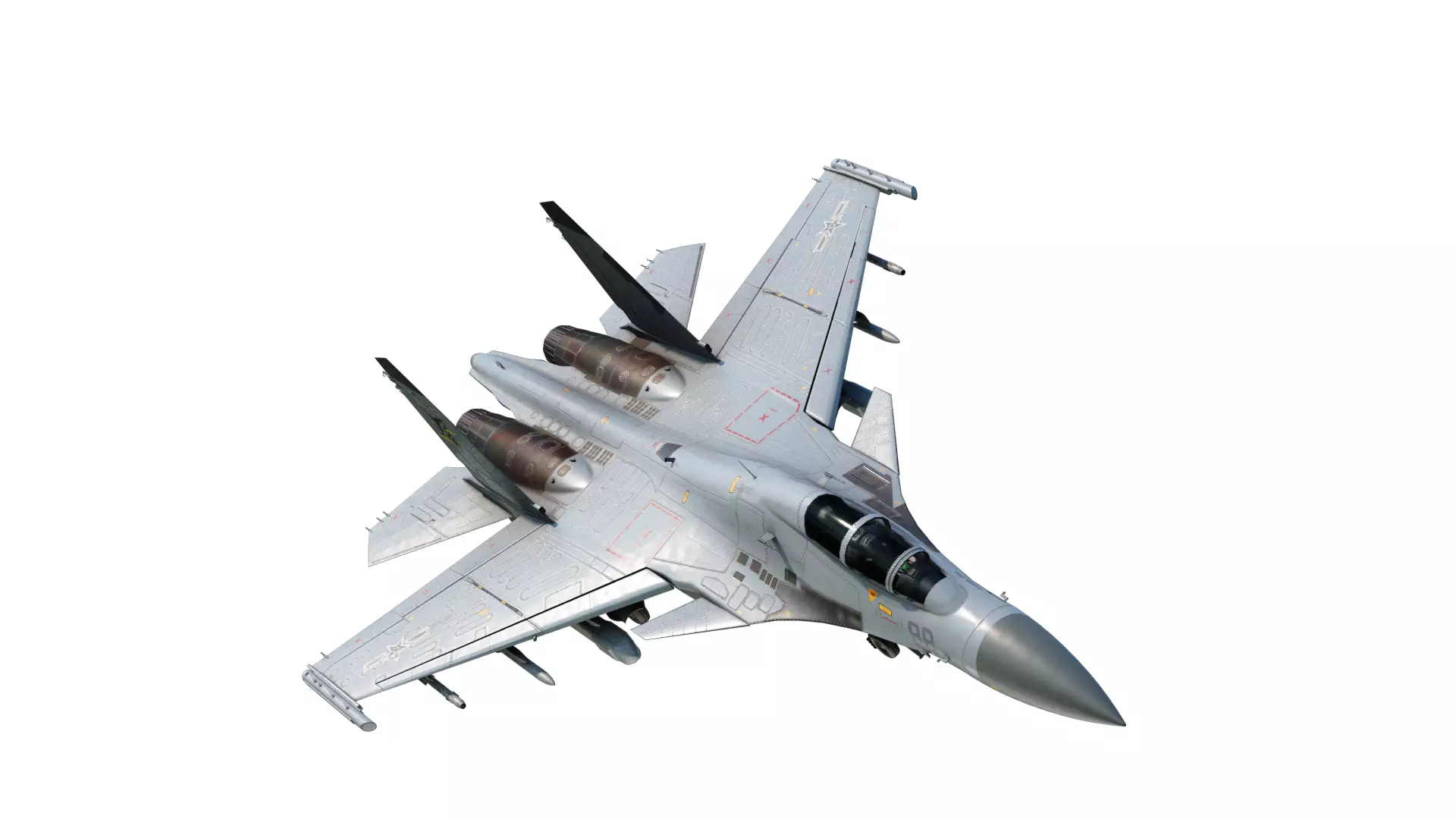 PLAN Shenyang J15D J-15D Shipborne fighter jets Low-poly 3D model_0