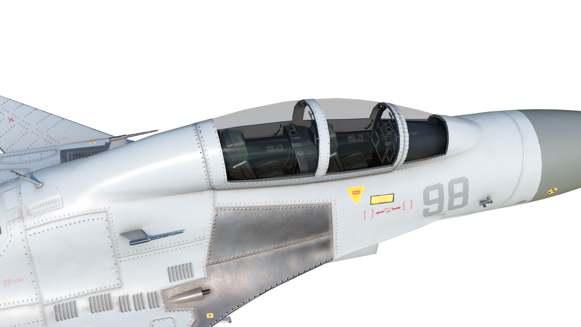 PLAN Shenyang J15D J-15D Shipborne fighter jets Low-poly 3D model_8