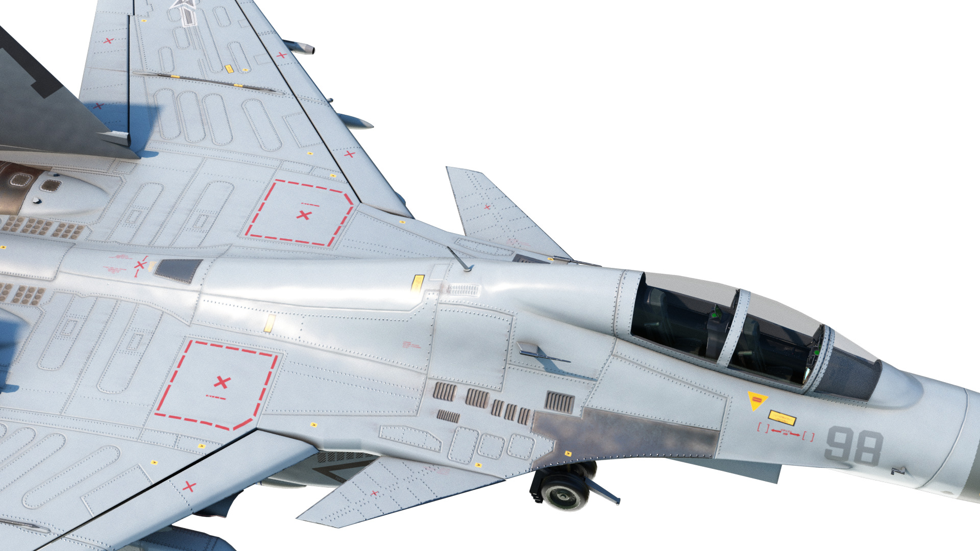 PLAN Shenyang J15D J-15D Shipborne fighter jets Low-poly 3D model_14