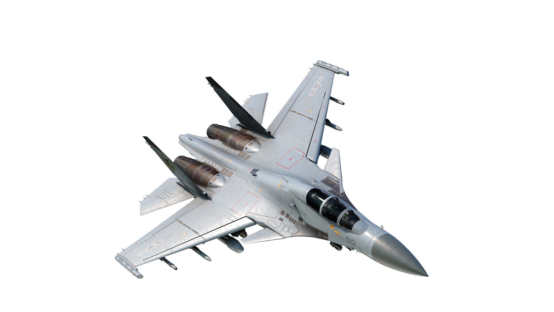 PLAN Shenyang J15D J-15D Shipborne fighter jets Low-poly 3D model_1