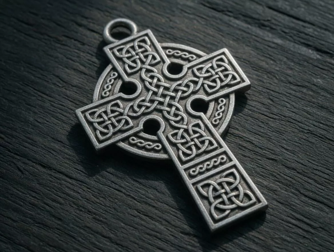 Celtic Trinity Knot Cross Pendant 3D print model