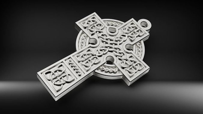 Celtic cross 3D print model