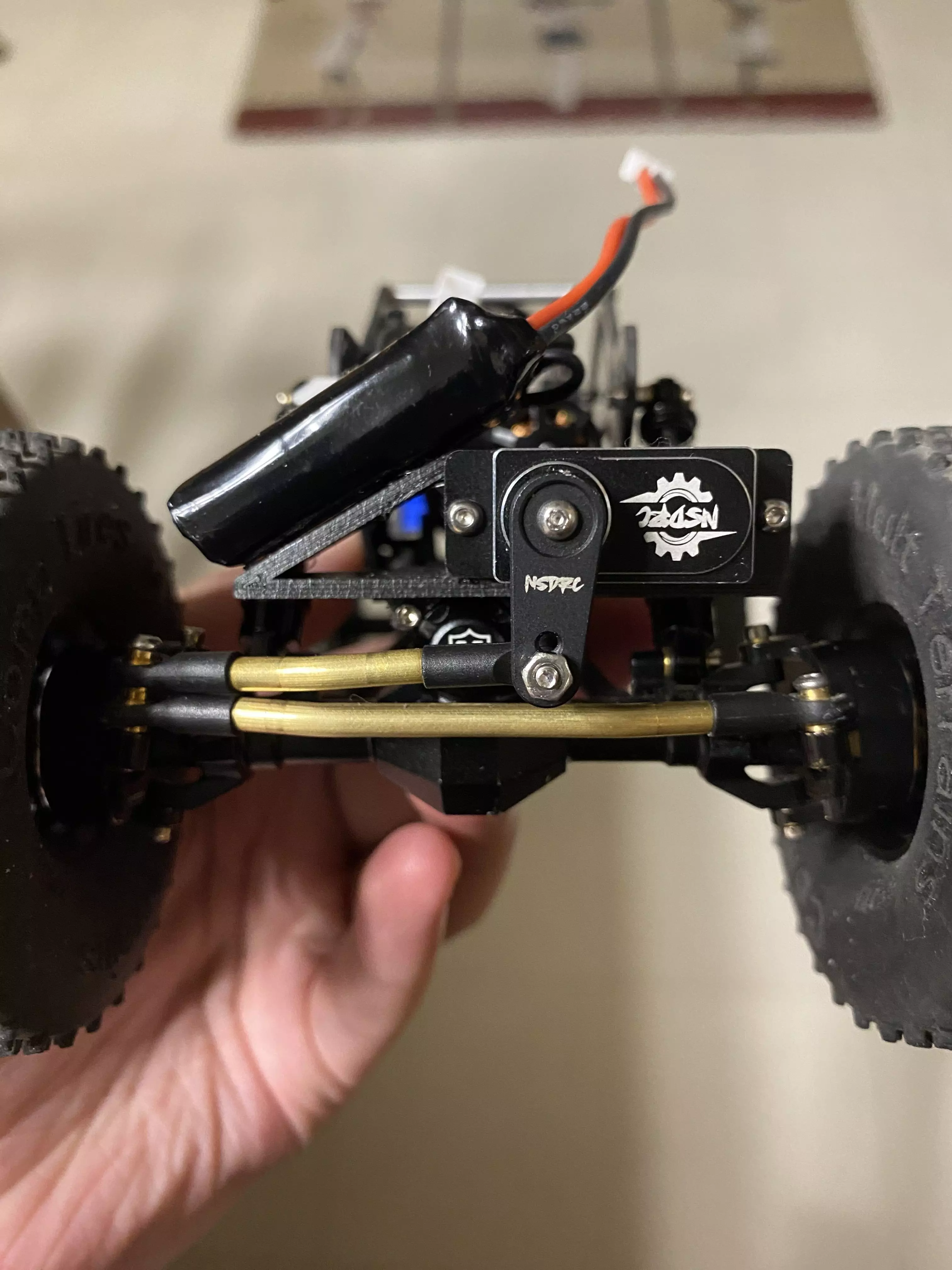 Battery on Axle Meus Racing Isokinetic Front Axle 3D print model_0