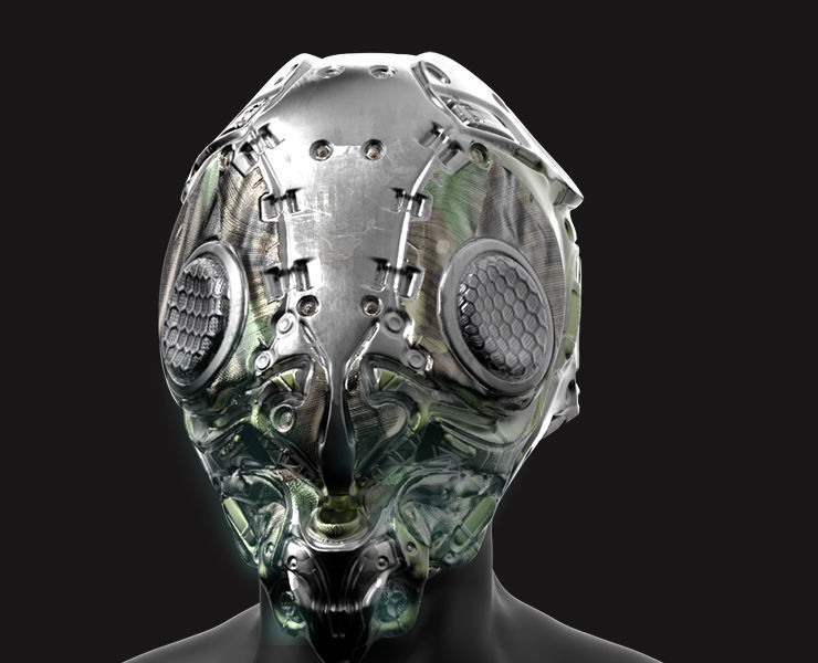 20 Scifi Helmets with Textures Ready for Games and 3D Softwares Low-poly 3D model_11