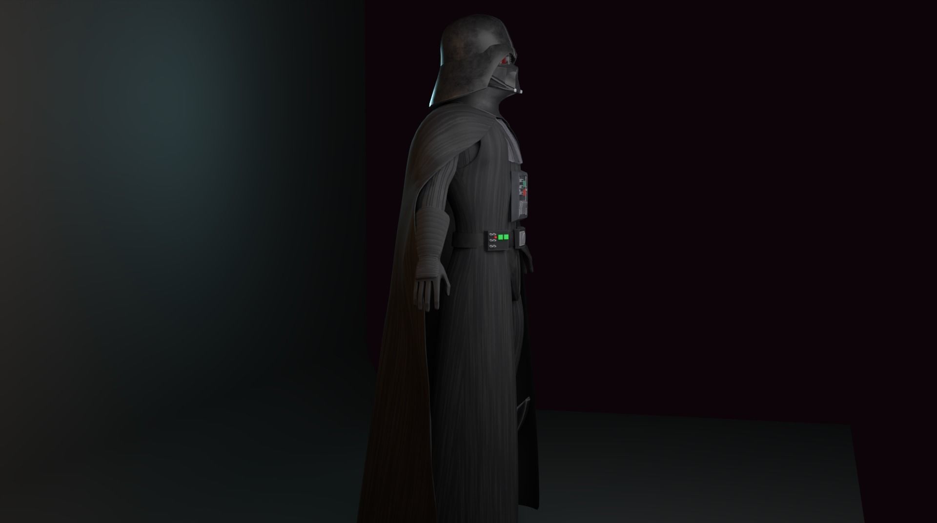 Darth Vader - Clone Wars Style 3D model_1