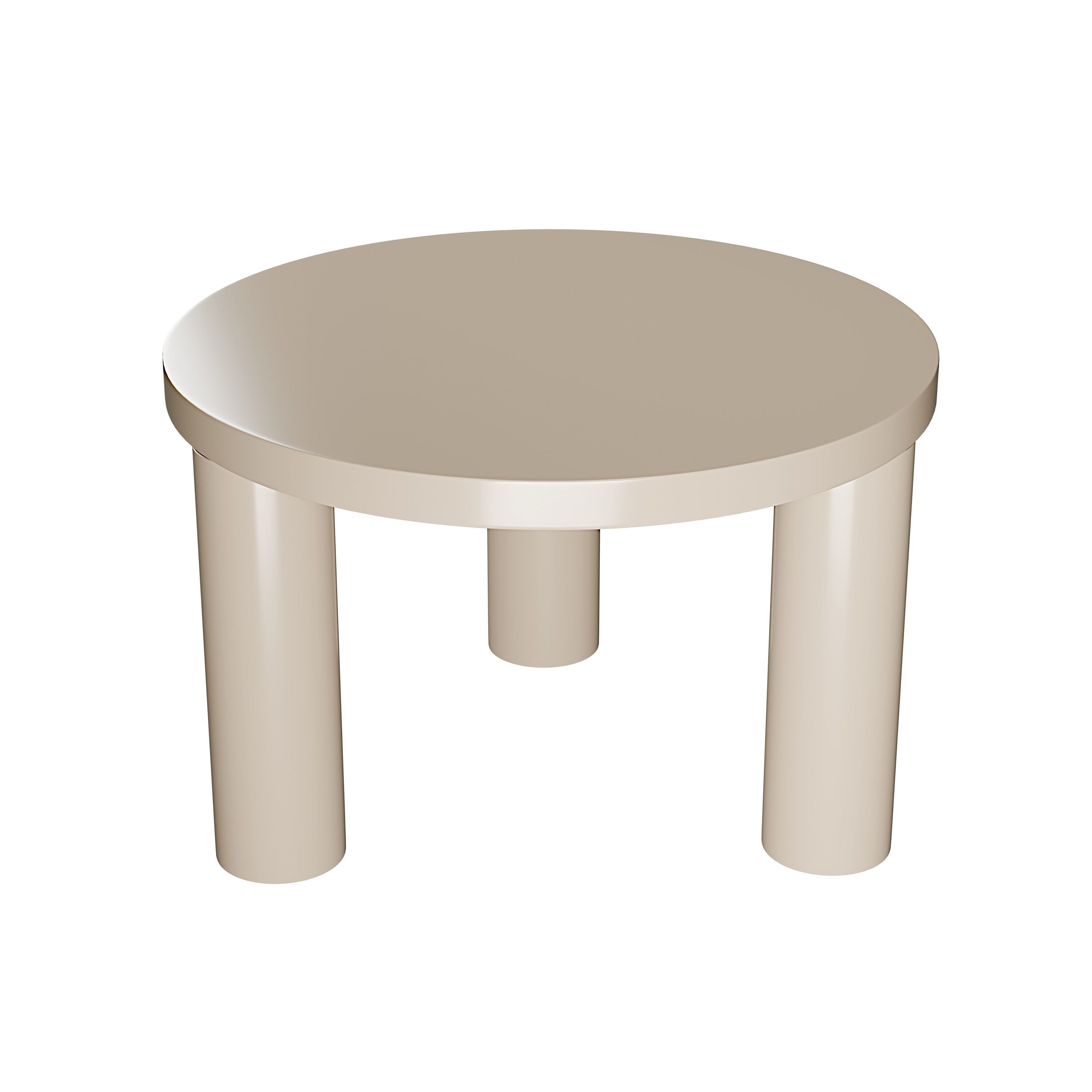 Post small coffee table Low-poly 3D model_2
