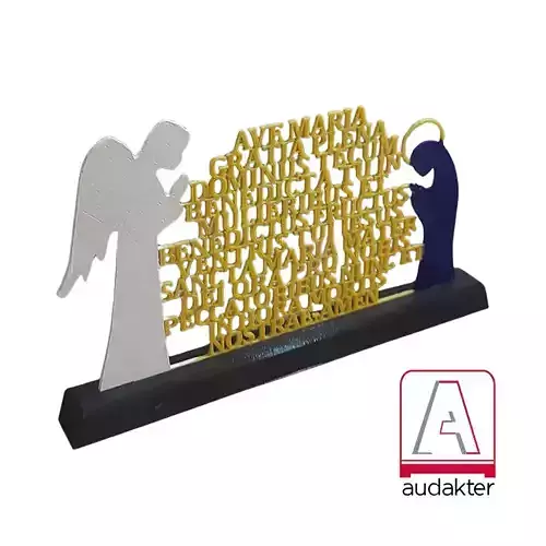 Ave Maria en Latin - 3D Decoracion 3D print model