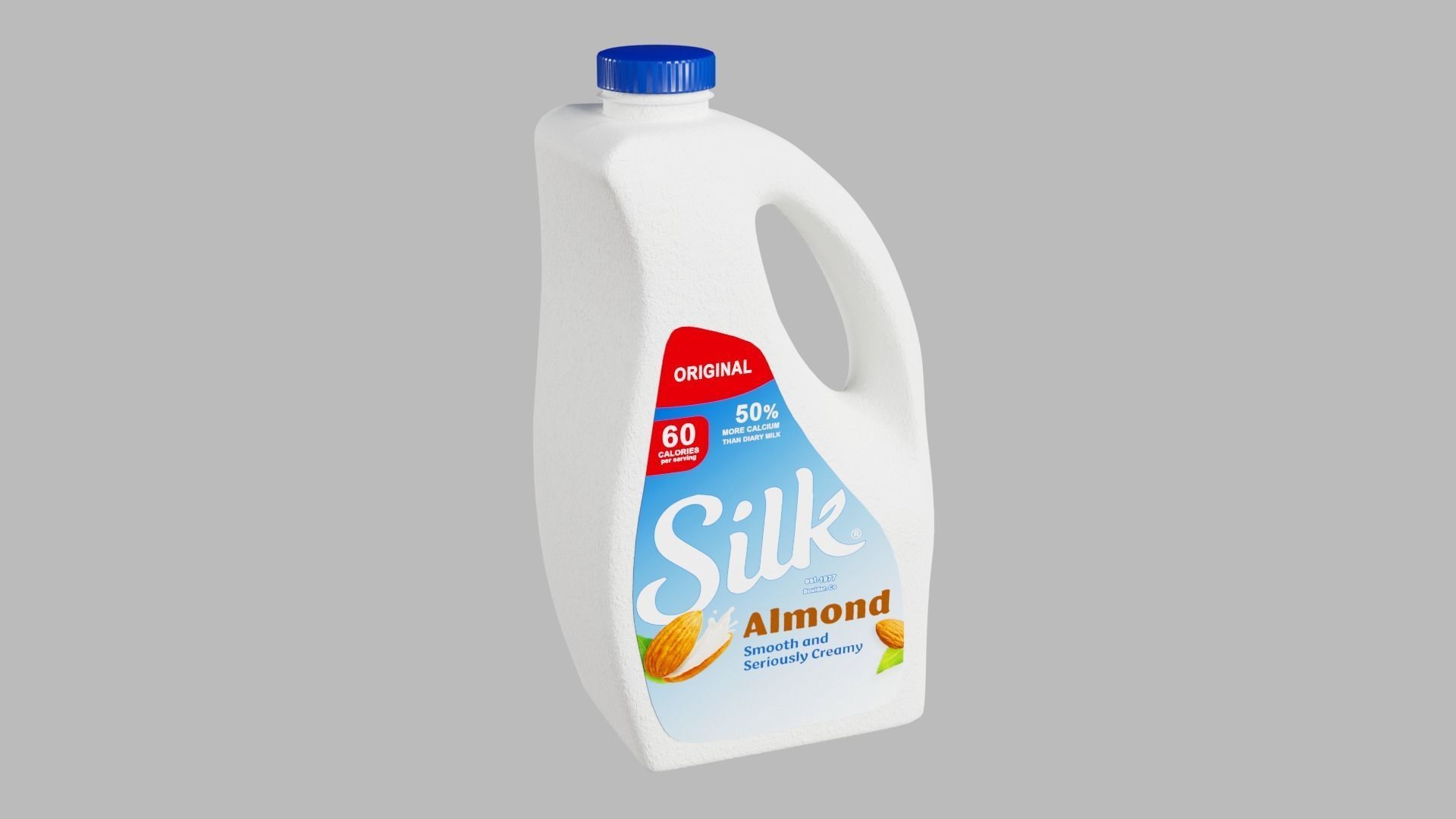 Milk bottle Low-poly 3D model_2