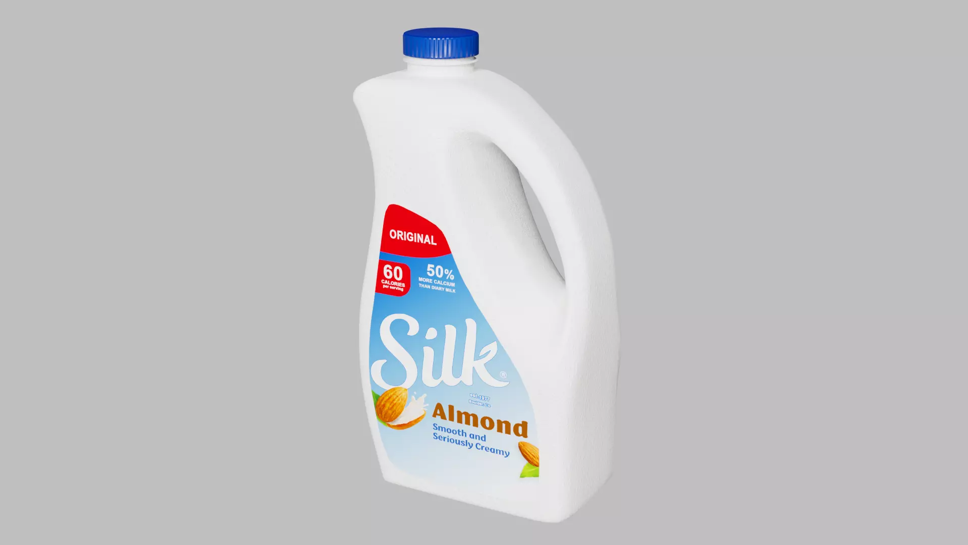 Milk bottle Low-poly 3D model_0