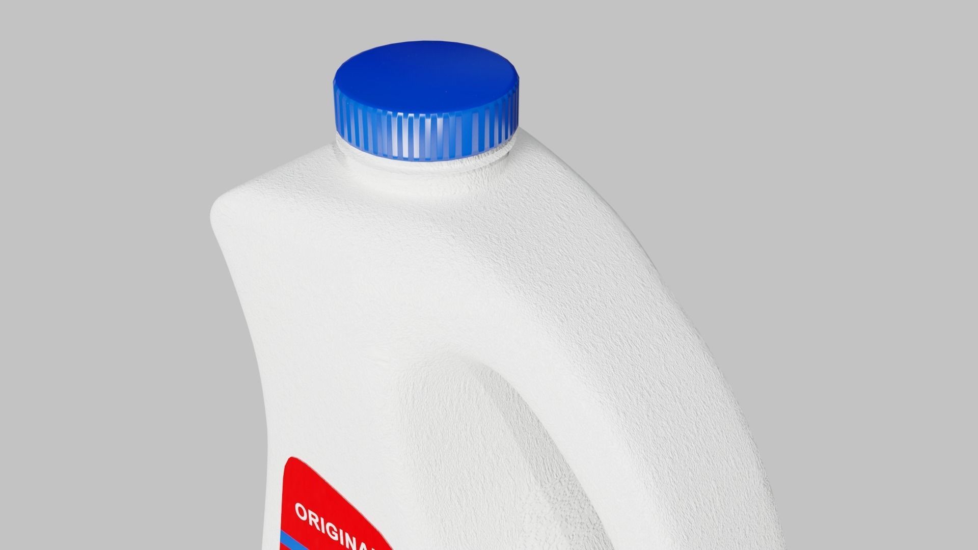 Milk bottle Low-poly 3D model_4