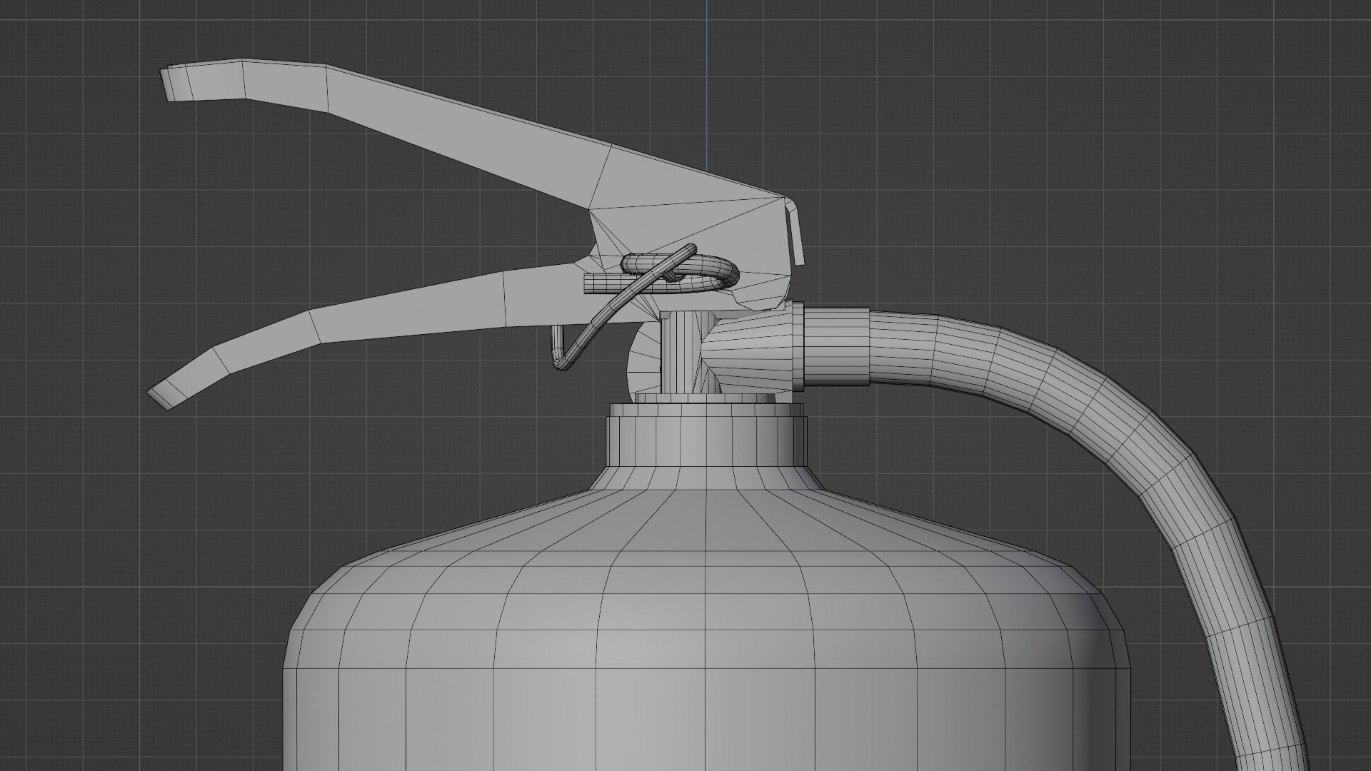 Damaged Fire Extinguisher Low-poly 3D model_16