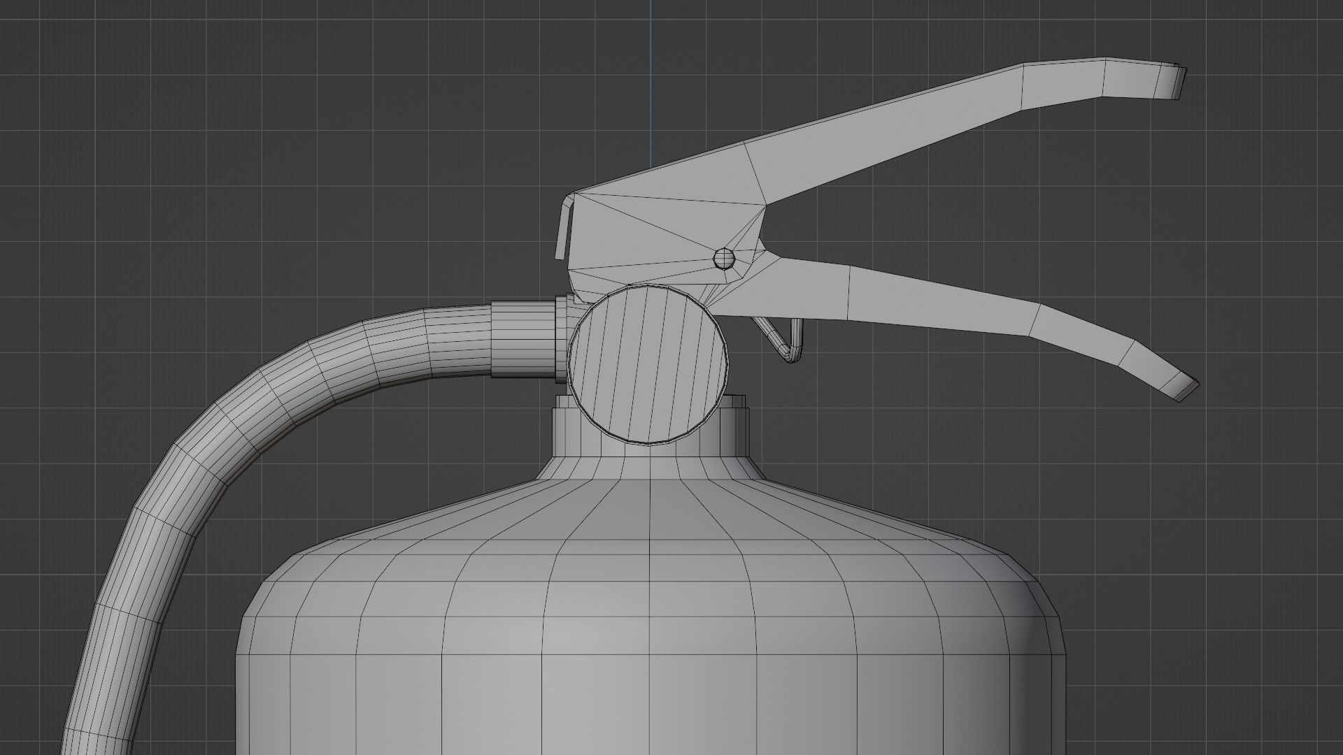 Damaged Fire Extinguisher Low-poly 3D model_14