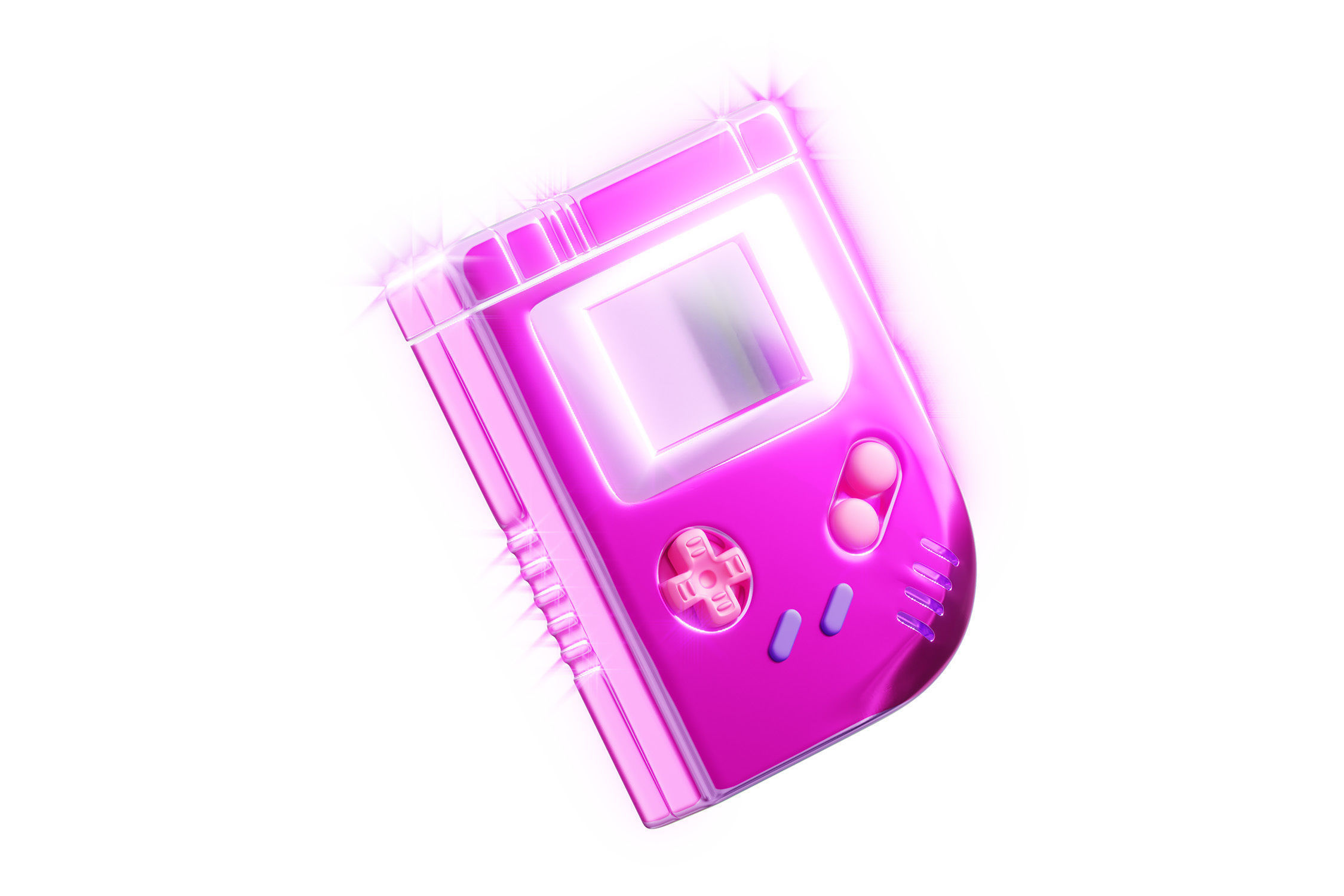 3D Retro 90s Illustration 3D model_7