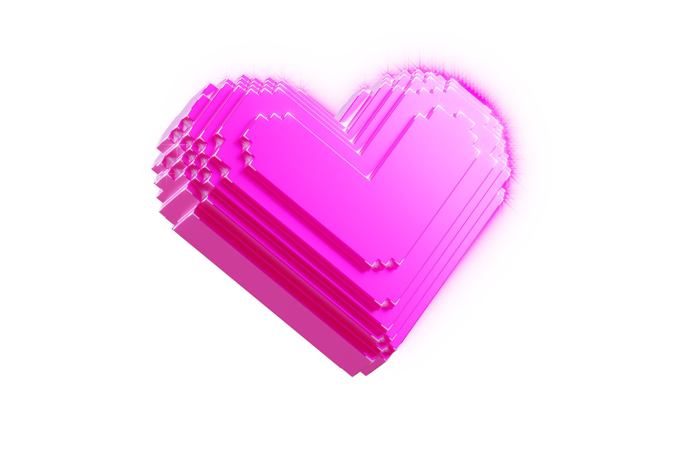 3D Retro 90s Illustration 3D model_4