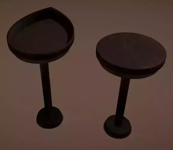 Bar Stools with Leather Seats - 4K PBR