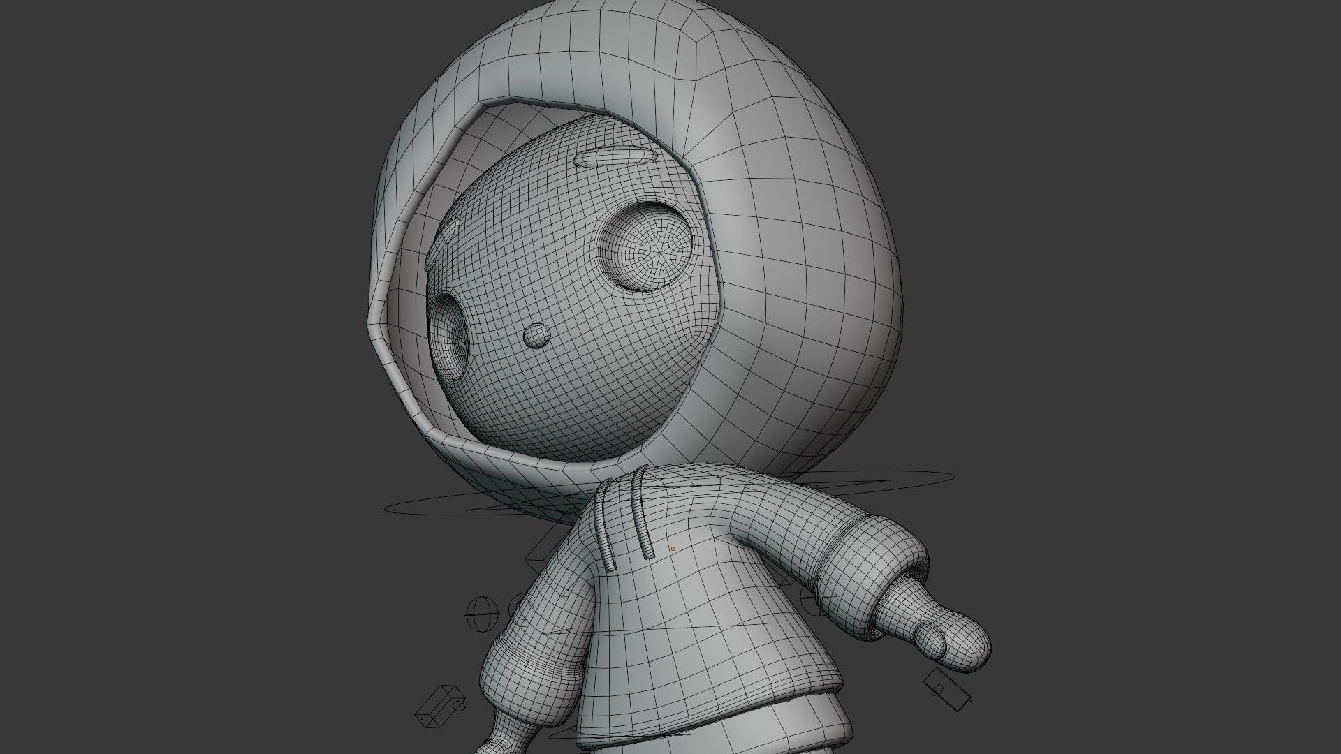 Boy Character Rig 3D model Low-Poly Cartoon Boy Character with Body Rig VR / AR / low ...
