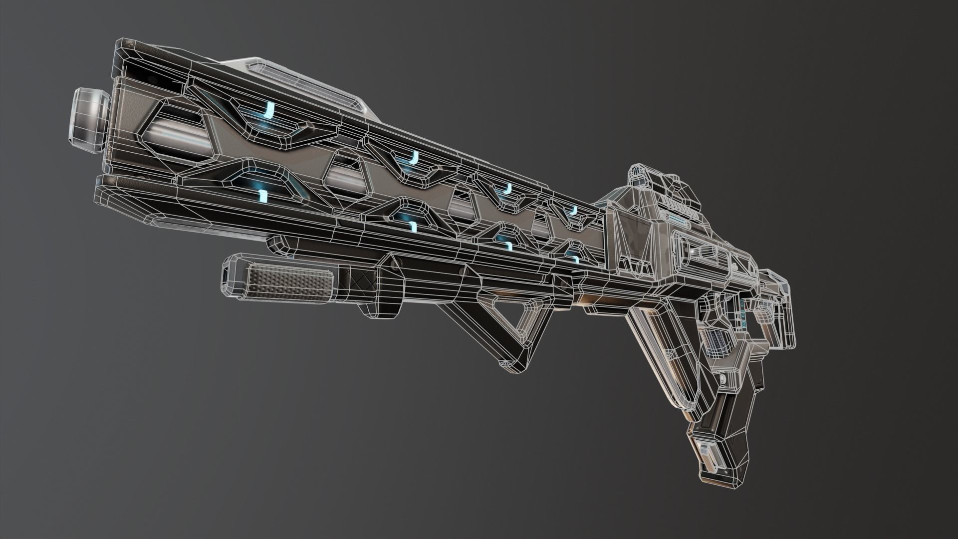 Sci-Fi Assault Rifle Pack 3D Model Collection_11