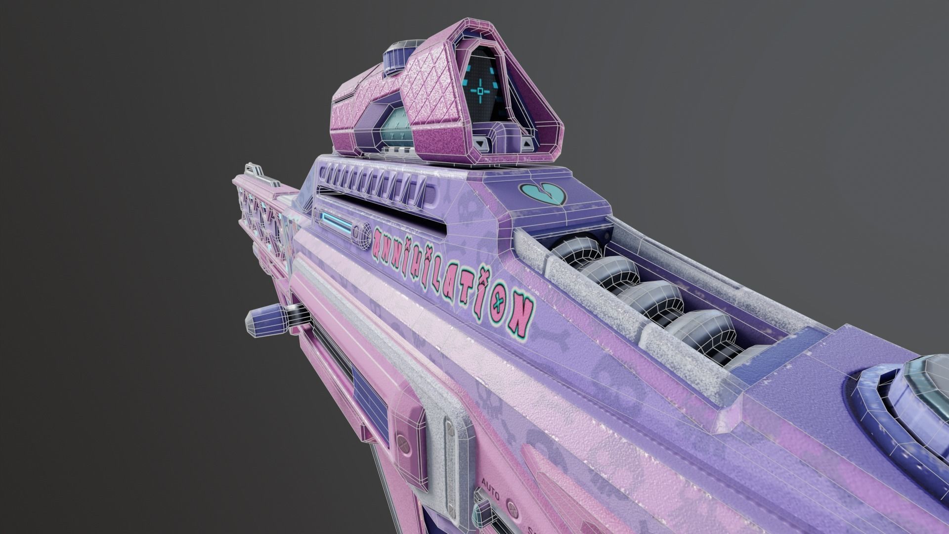 Sci-Fi Assault Rifle Pack 3D Model Collection_25