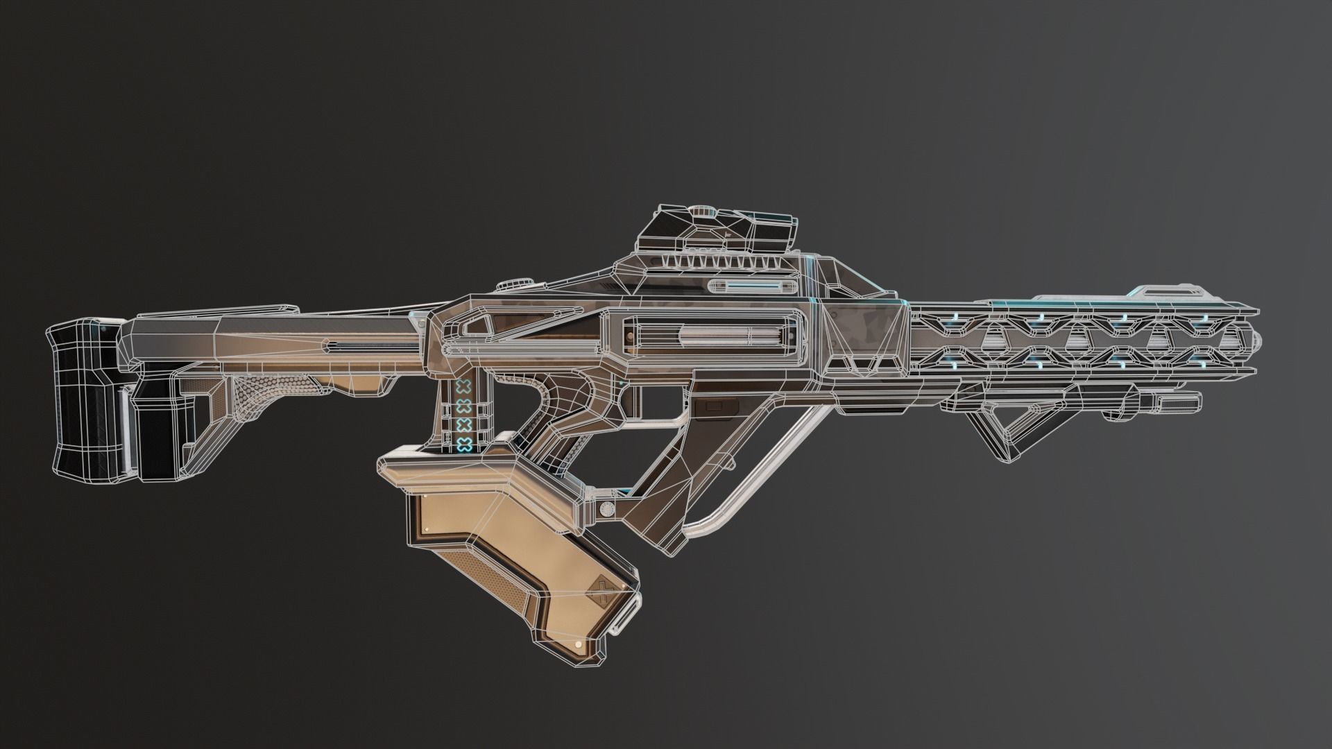 Sci-Fi Assault Rifle Pack 3D Model Collection_12