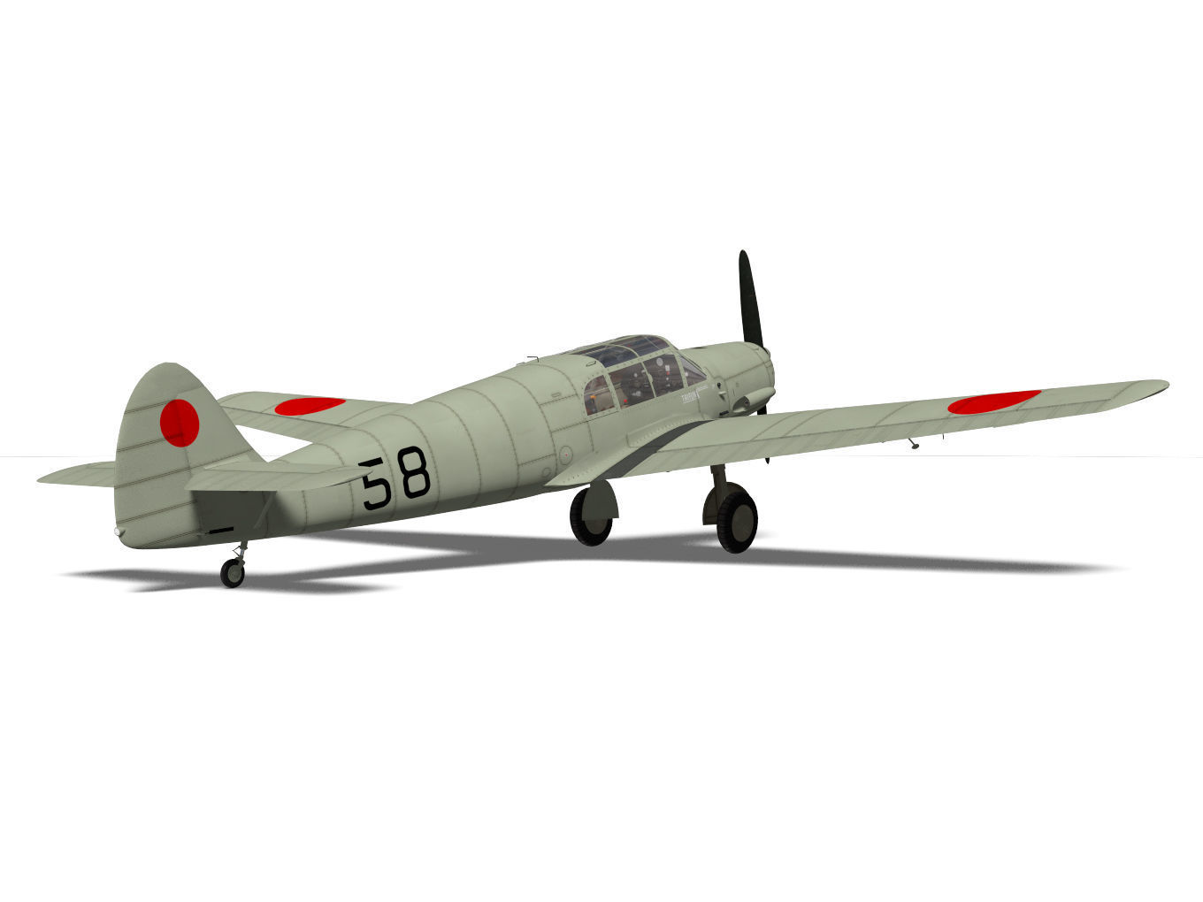 messerschmitt bf108 Taifun 3D model_6