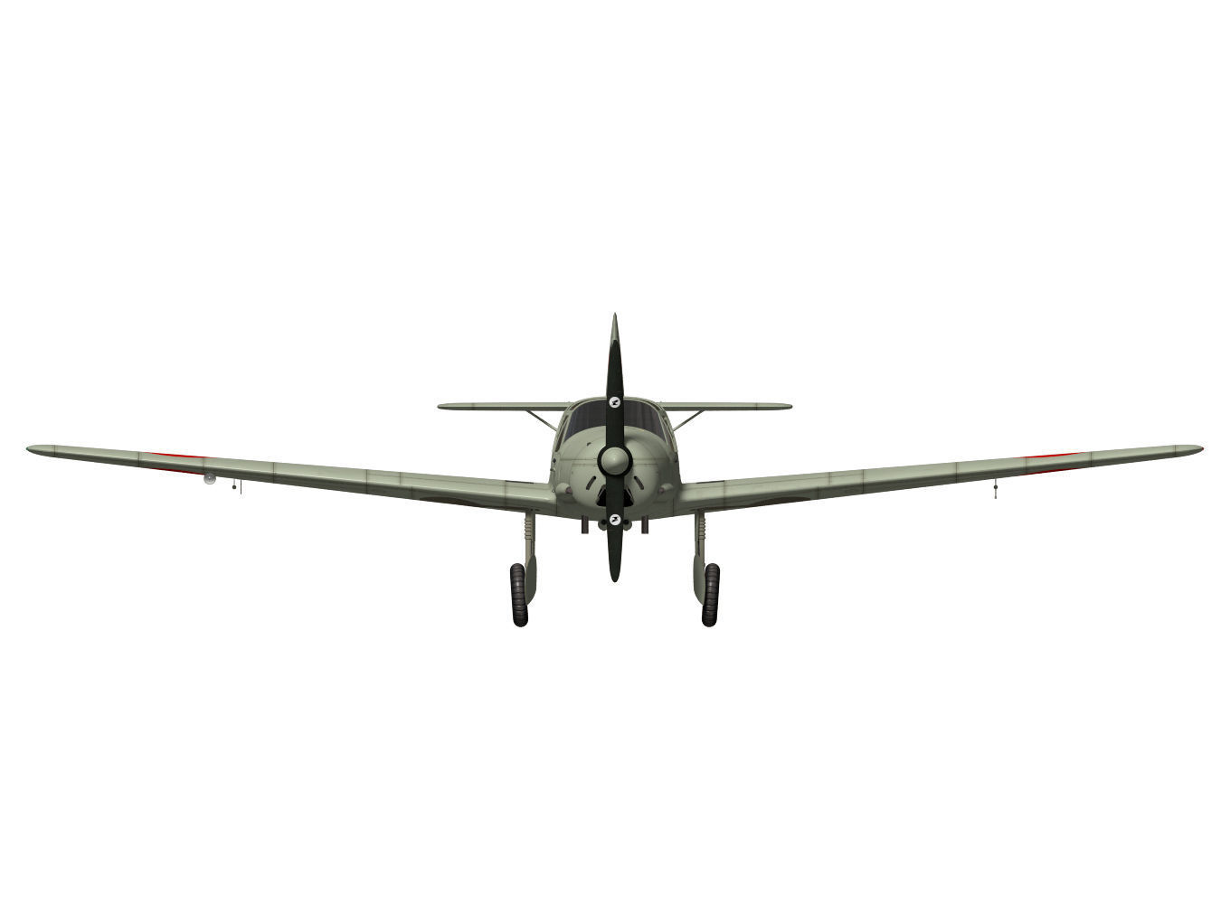 messerschmitt bf108 Taifun 3D model_10