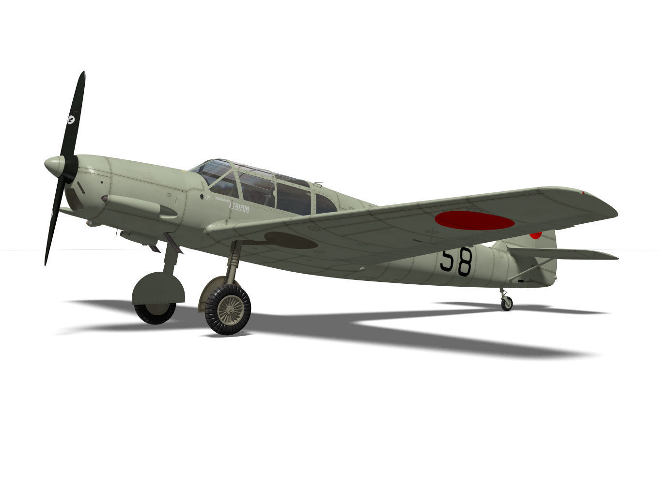 messerschmitt bf108 Taifun 3D model_5