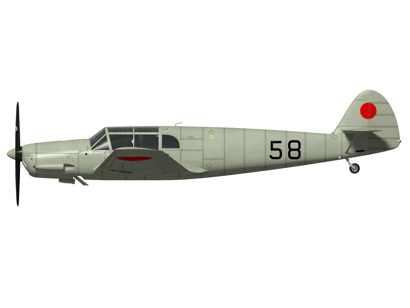 messerschmitt bf108 Taifun 3D model_7