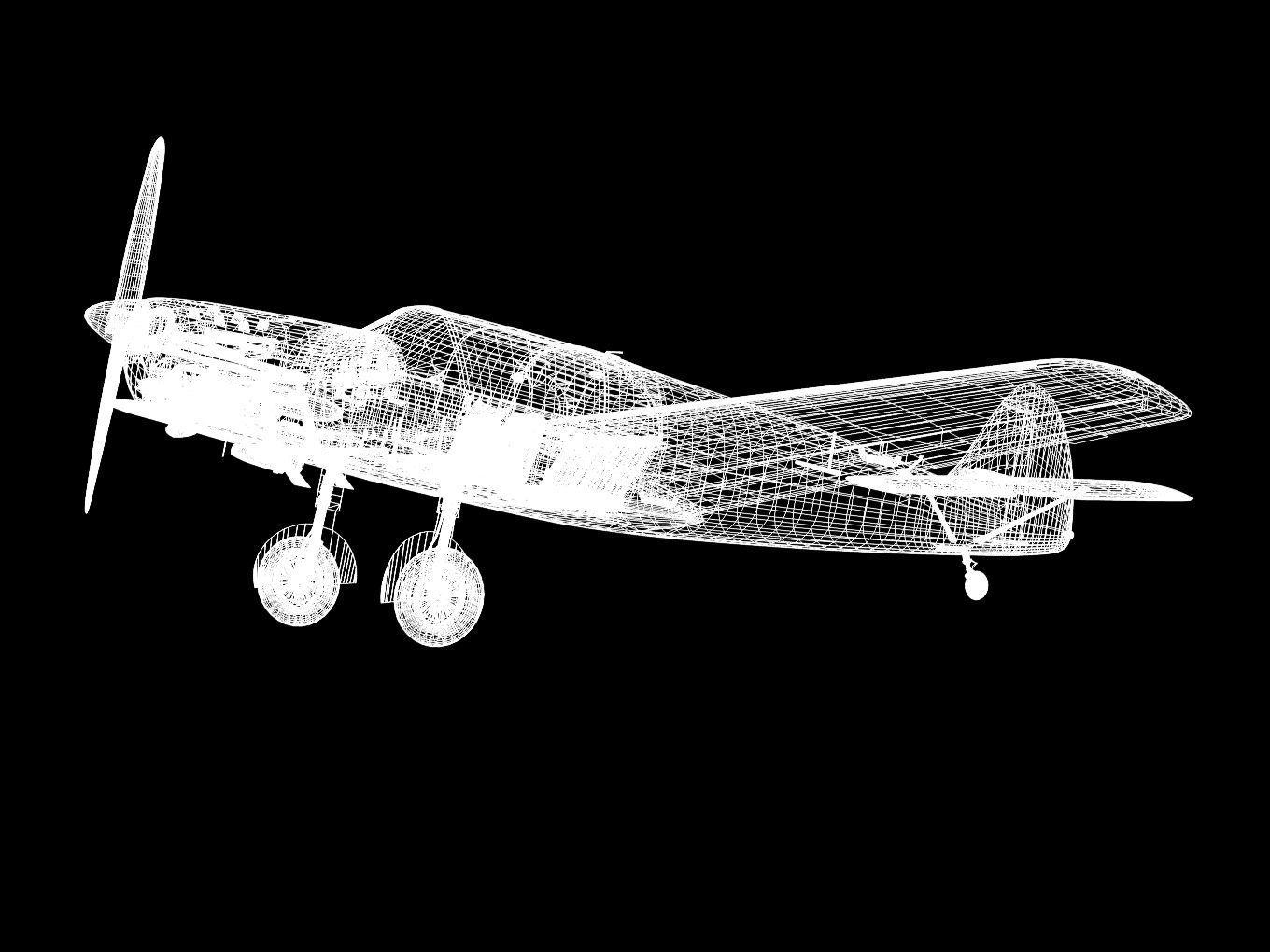 messerschmitt bf108 Taifun 3D model_17