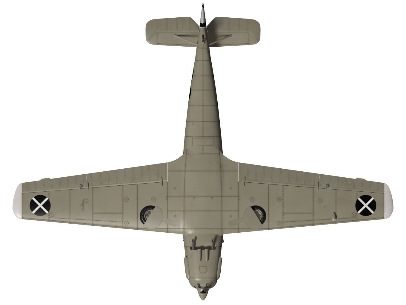messerschmitt bf108 Taifun 3D model_12