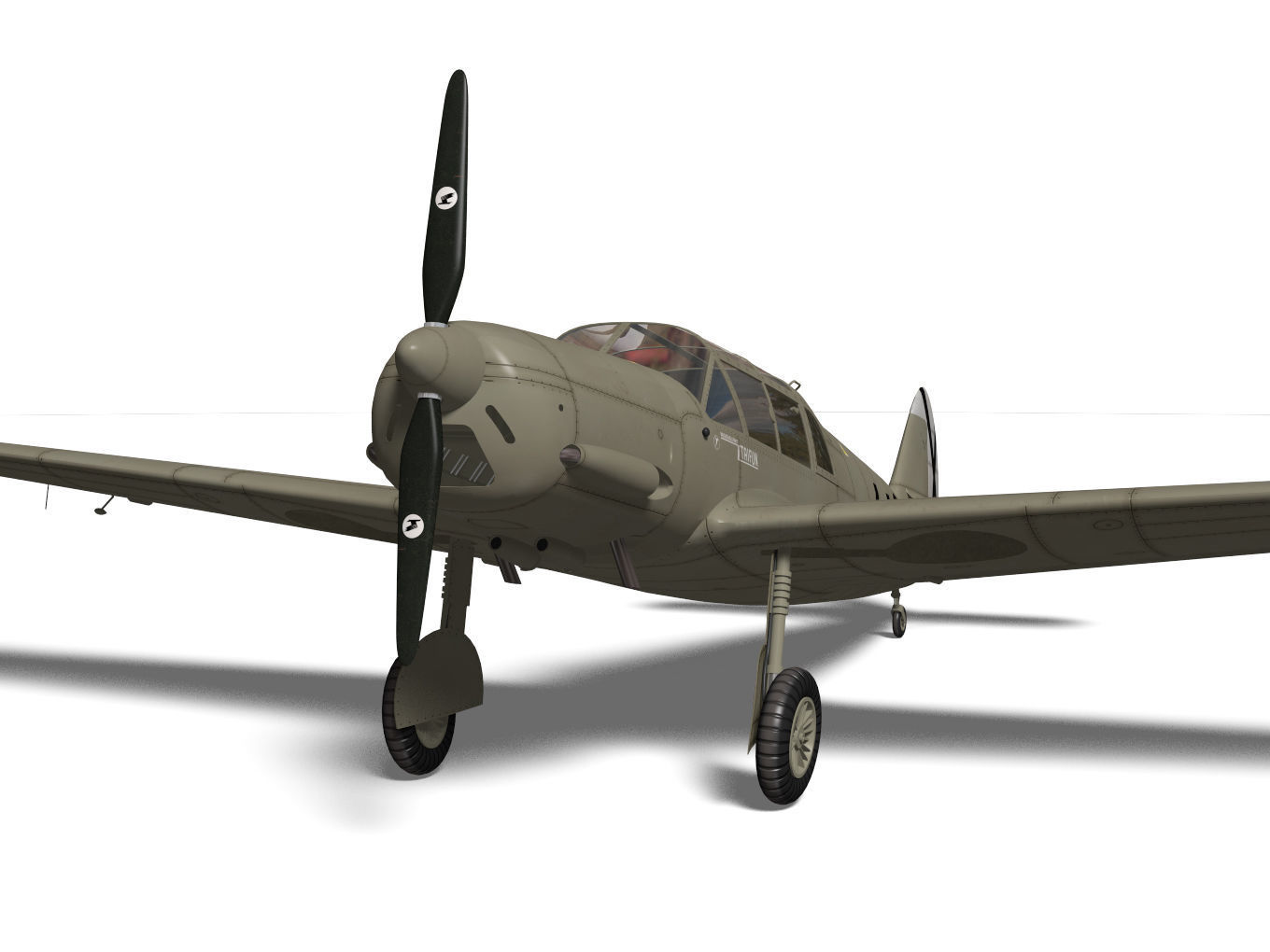 messerschmitt bf108 Taifun 3D model_14