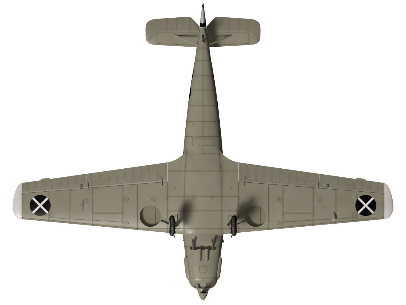 messerschmitt bf108 Taifun 3D model_13