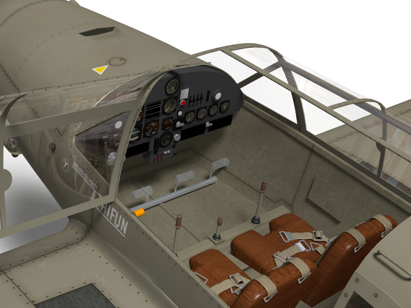 messerschmitt bf108 Taifun 3D model_15
