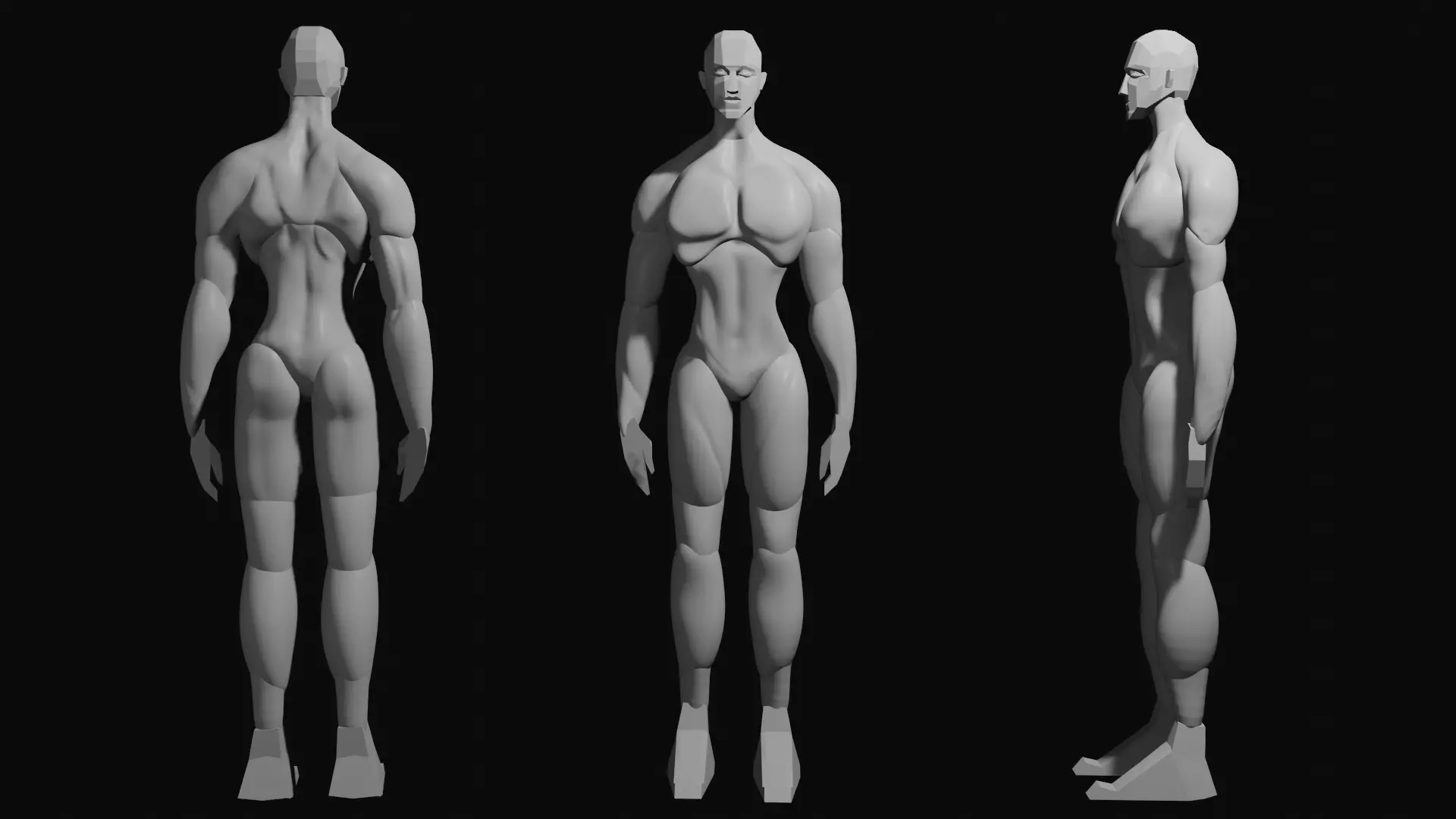 MALE BODY  3D model_0