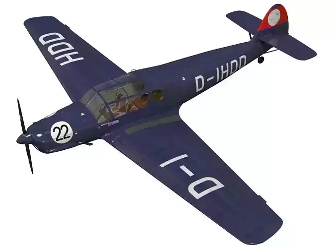 messerschmitt bf108 Taifun 3D model
