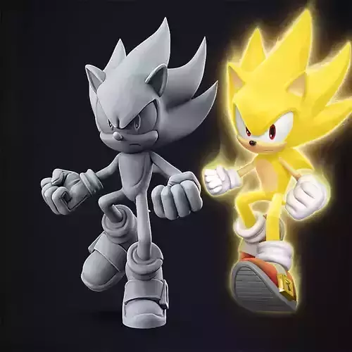 Super Sonic - Sonic the Hedgehog 3D print model