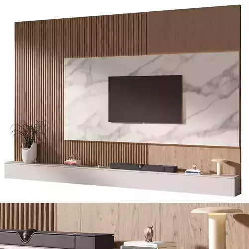 TV wall set 01